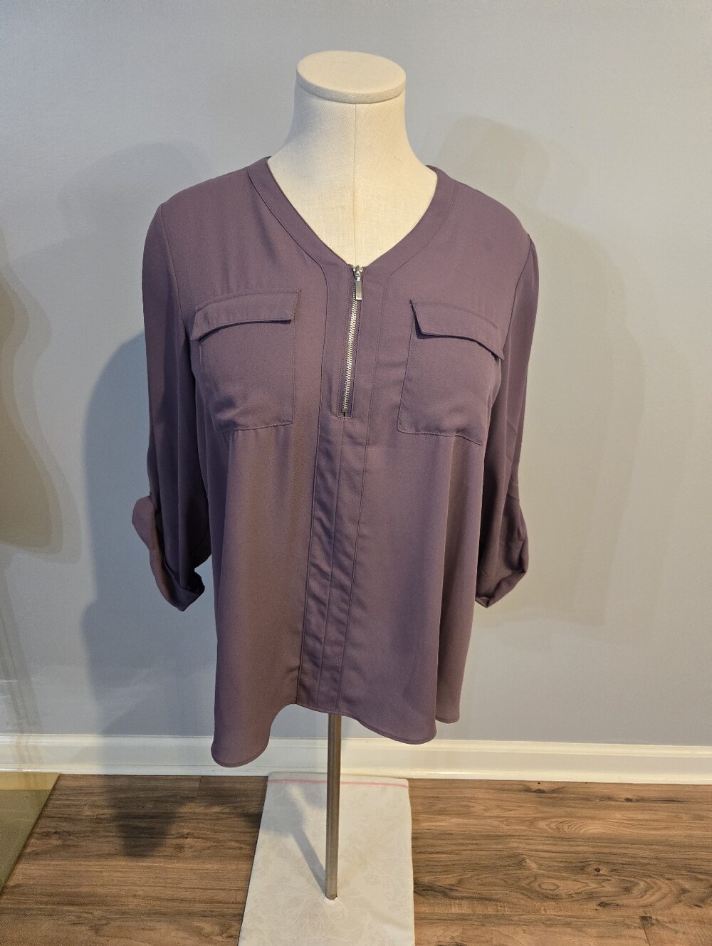 Women's Blouse - Purple Sz 18/20 W